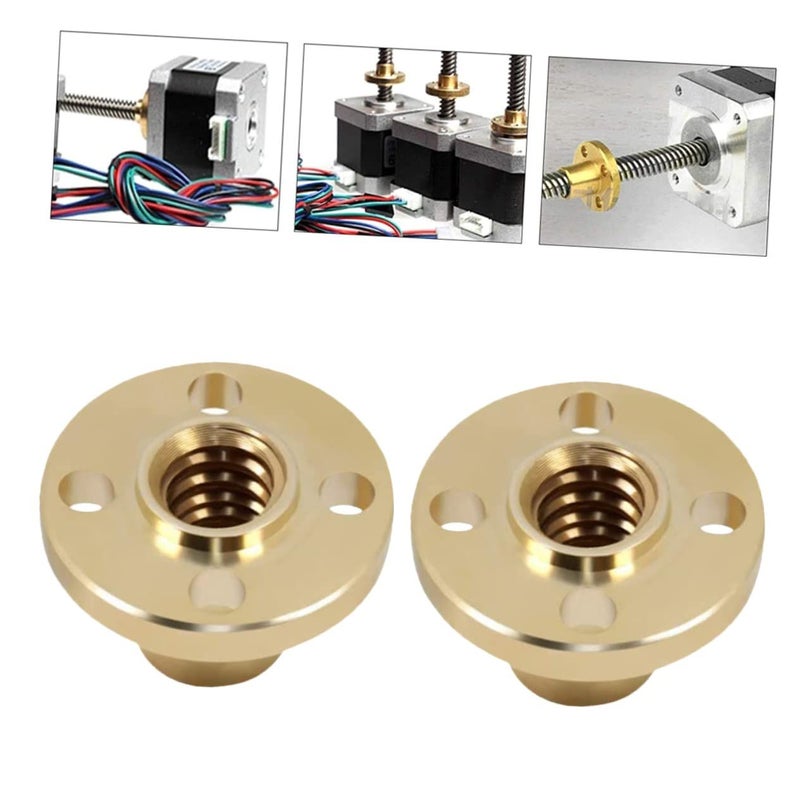 4 Pcs Printer Accessories Screw Nuts Backlash Copper Nut For High Precision Compatible Engraving Machines Wear Resistant Parts - Image 5