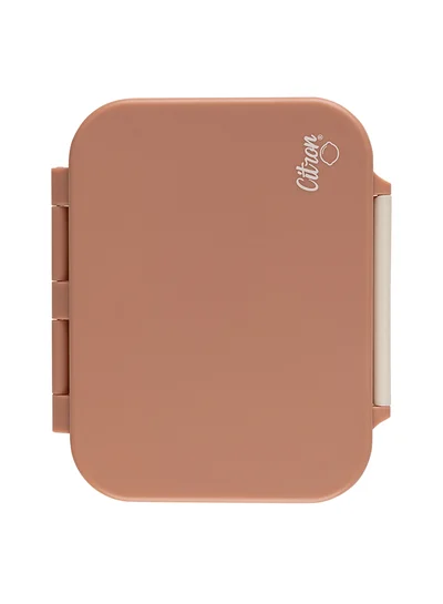 Citron Tritan Snackbox With 3 Compartments For Kids, Leak Proof And Bpa Free - Blush Pink