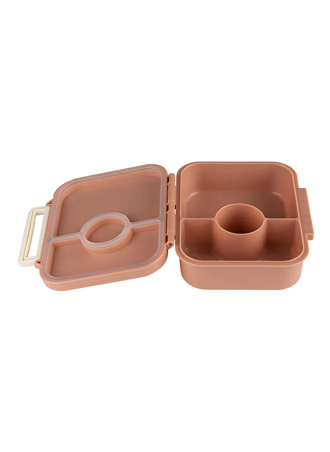 Citron Tritan Snackbox With 3 Compartments For Kids, Leak Proof And Bpa Free - Blush Pink