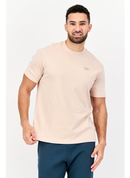 Reebok Men Sportswear Fit Short Sleeves Training T-Shirt, Light Peach  - Image 1