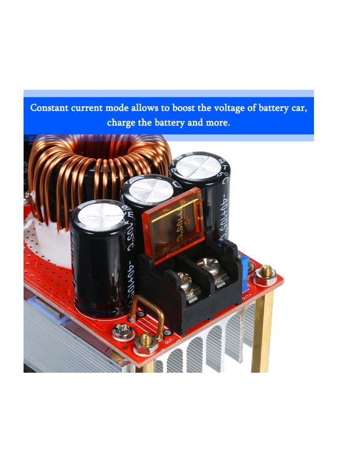 NIBEMINENT DC-DC Step-Up Converter Red/Black/Gold 15x10x8inch  - Image 4