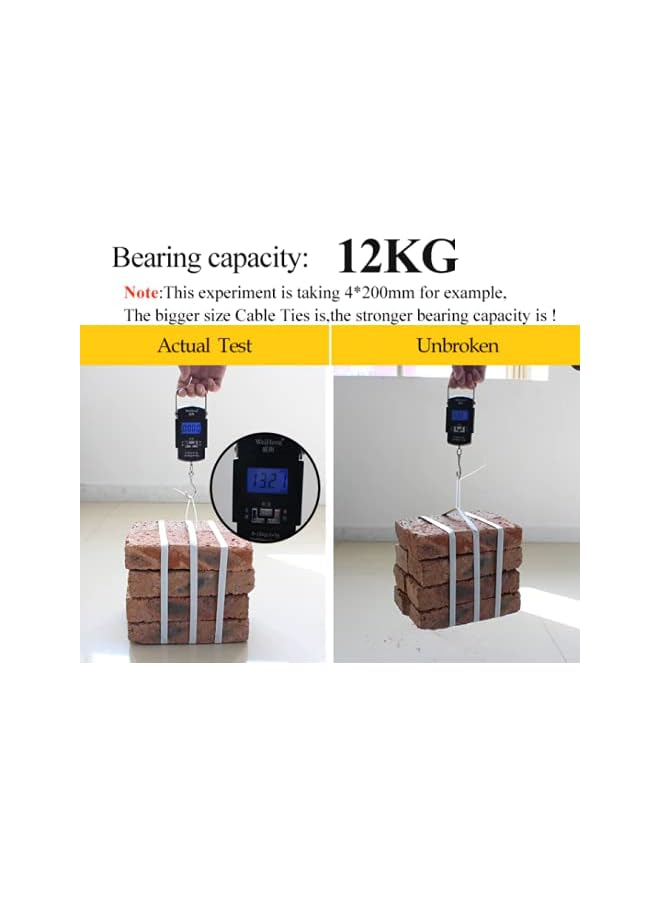 EDGE British Standard Cable Ties (White) (100pcs) (370mm X 3.6mm) - Image 3