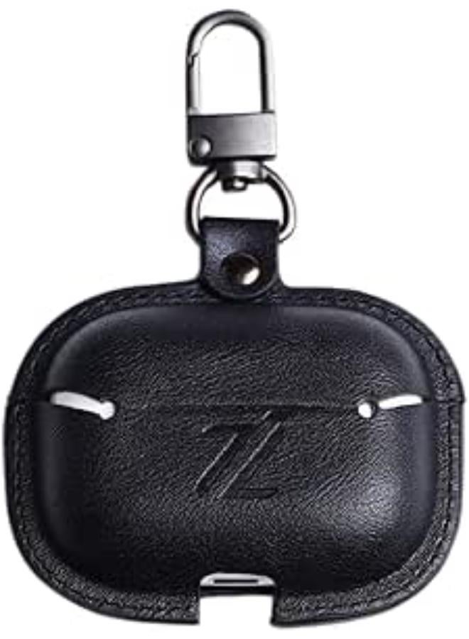 Izone Airpods Leather Case Classy Cover - Elevate Your Airpods Experience, Stylish Leather Case for Apple Airpods - Class and Protection Combined - Airpods Leather Case (Airpods 3, Black) 