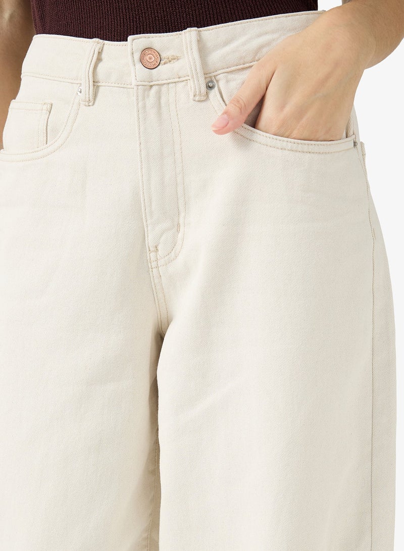 VERO MODA Vmzelda Barrel Fold Up Jeans - Image 4