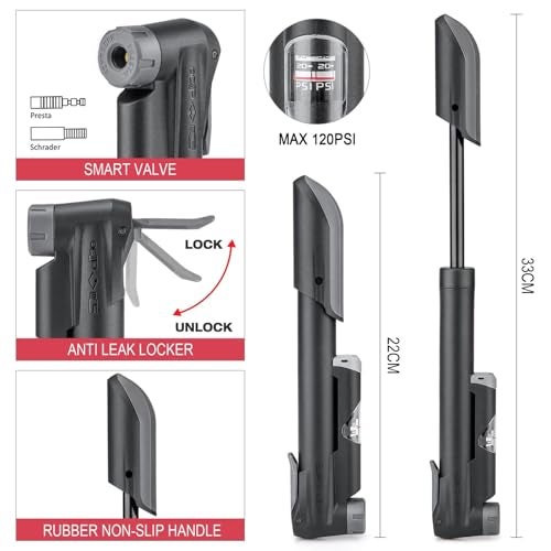 CXWXC Bicycle Repair Tool Kit with Bike Pump & Saddle Bag - Bike Tool Kits for Repair and Maintenance at Home or on the Road - Bike Tire Repair Kit - Image 4