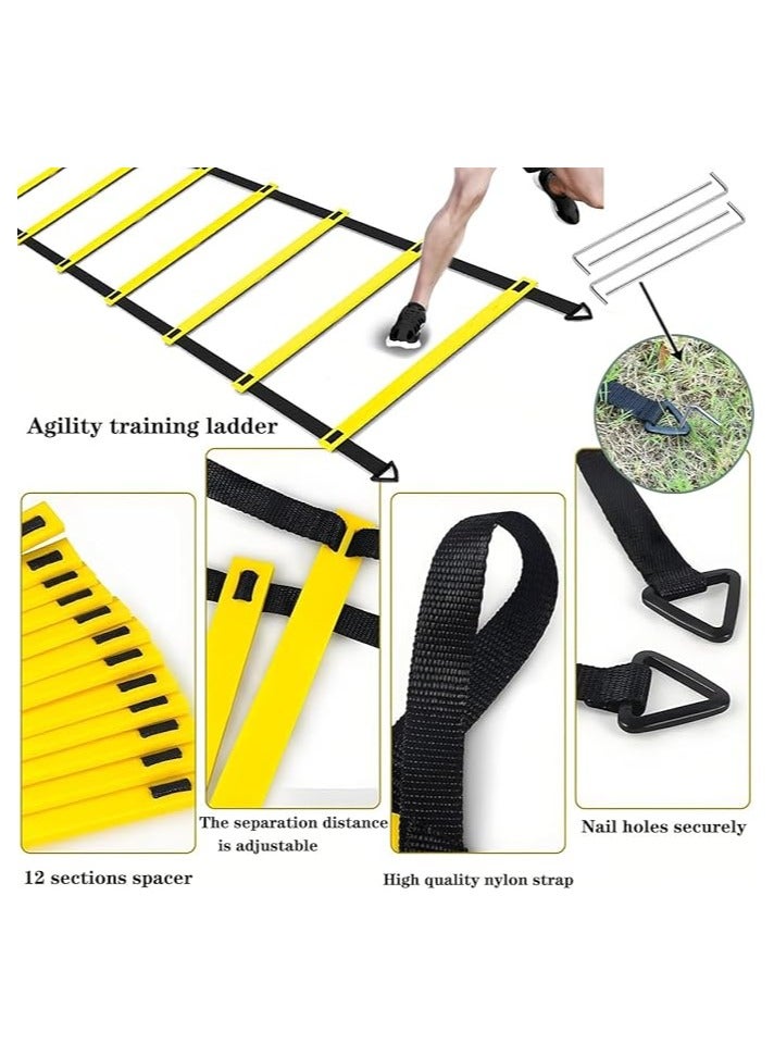Spall Agility Ladder Speed & Footwork Training Equipment for Soccer, Football, Basketball & Fitness Workouts - Image 2