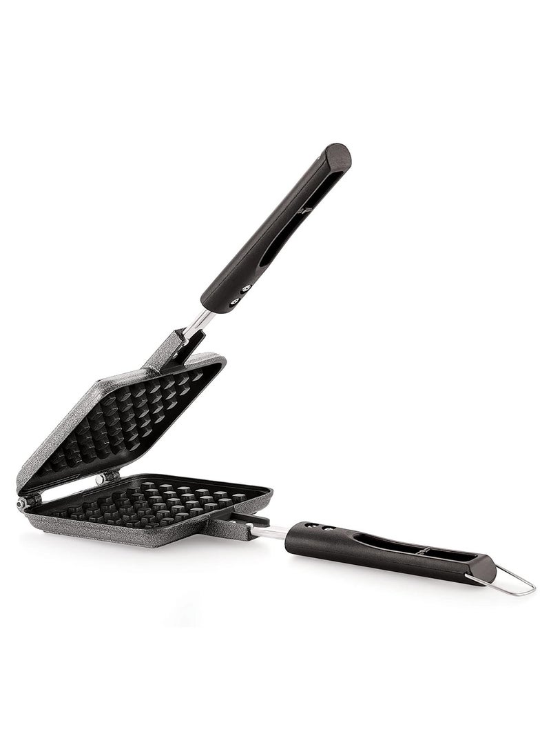 PANCA PANCA Waffle Maker Pancake Maker Waffle Maker Machine with Comfortable Long Handle for Kitchen Gas Stove Non Stick Pan Press Plate Cooking Baking Tool  - Image 1