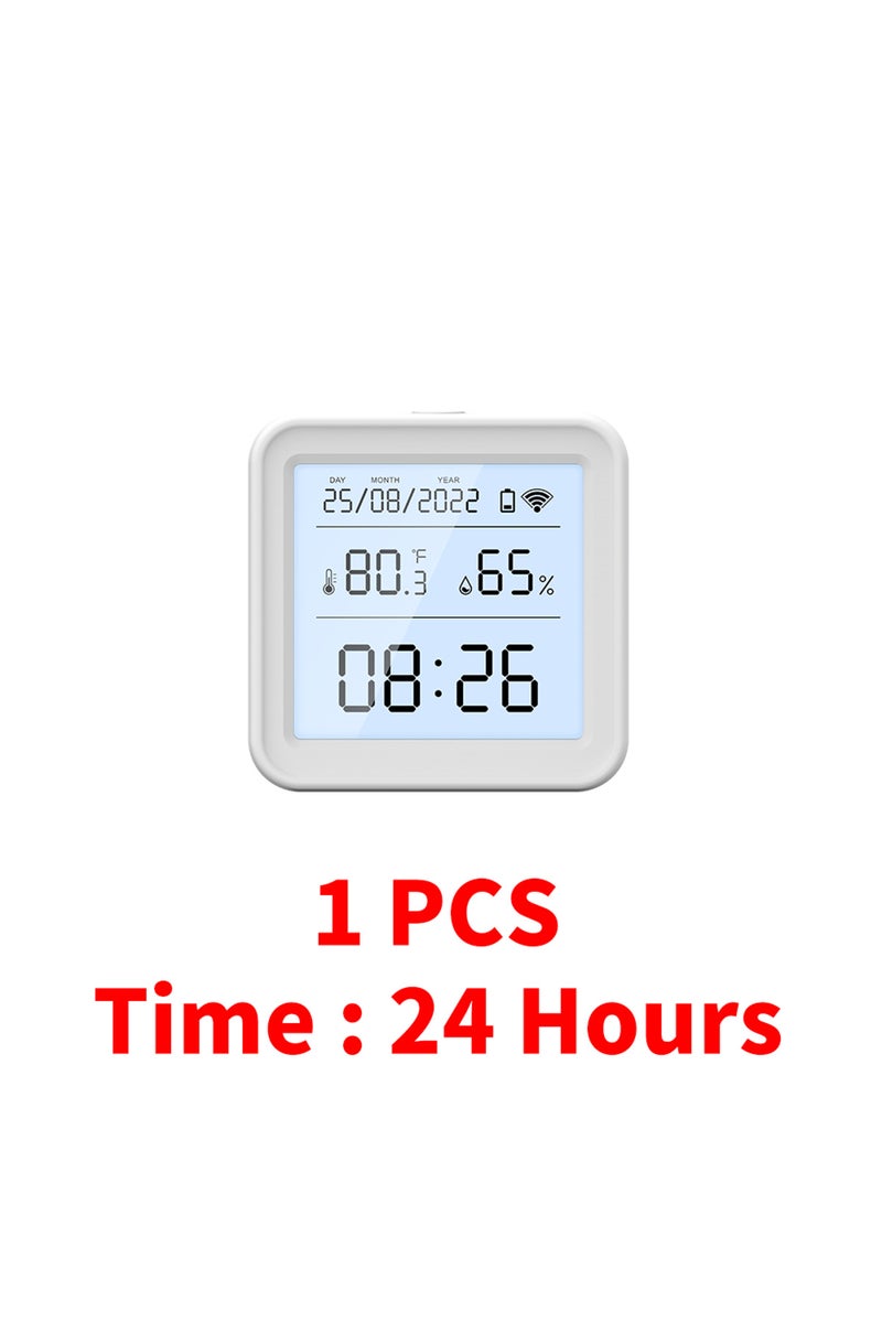erorex 24 Hours Version Tuya WIFI Temperature Humidity Sensor Hygrometer Thermometer Smart Home Backlight S