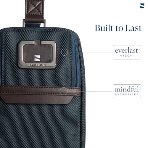 scarters Travel Crossbody | Sling Bag for Passport | Travel Sling Bag | Men’s Crossbody | (Navy Blue) - Image 4