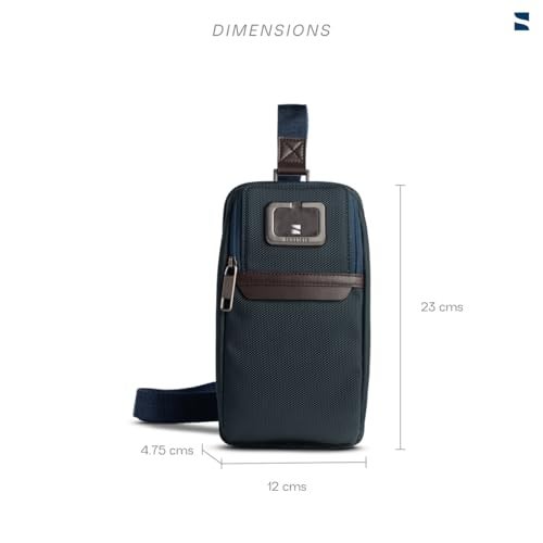 scarters Travel Crossbody | Sling Bag for Passport | Travel Sling Bag | Men’s Crossbody | (Navy Blue) - Image 3
