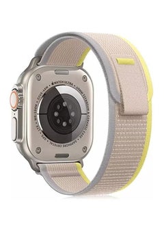 vesus Trail Loop Apple Watch Replacement Band 49mm 45mm 44mm - Yellow Beige 