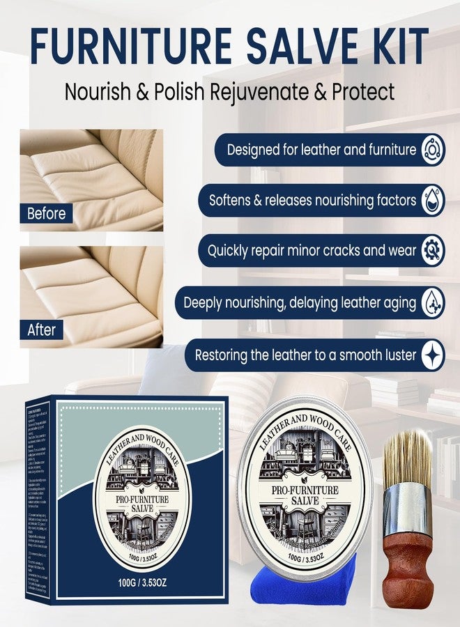 DIMOT Leather & Wood Repair Salve, Leather & Furniture Repair Salve, 2025 Upgrade Household Leather Upholstery Cleaners for Home - Image 4