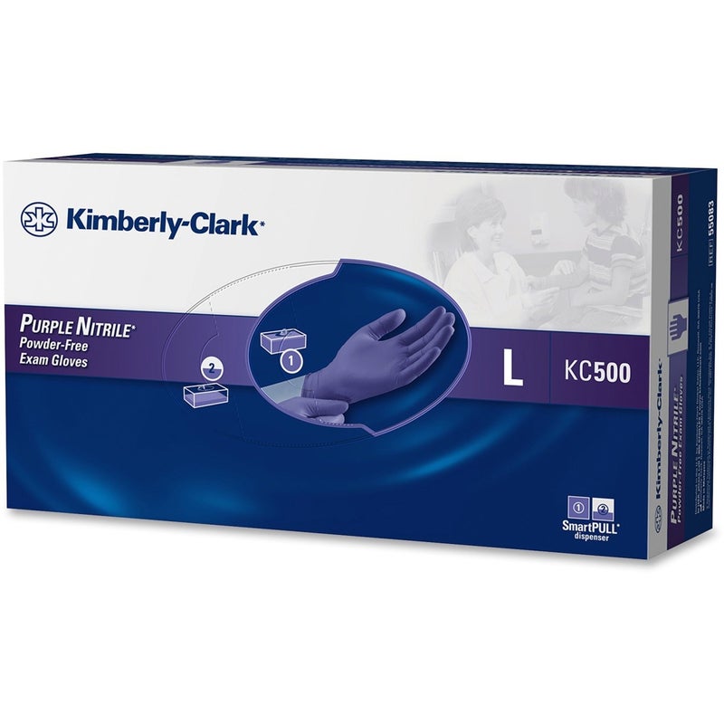 Kimberly-Clark Kimberly Clark Safety 55083 Nitrile Gloves, Powder Free, Large, Purple (Pack of 100) - Image 1