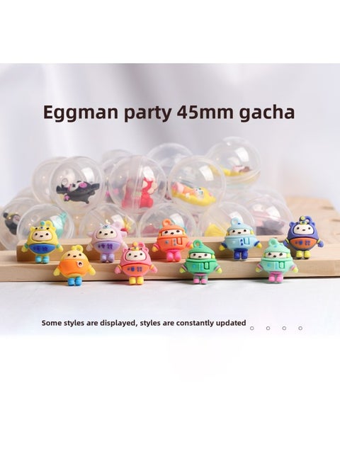 4.5cm Transparent Gashapon Altman Cartoon Doll Children's Toy Altman Gashapon 2 Yuan 45mm Gashapon Machine-Color:Egg Boy Party Mixed Hair 45mm Gashapon-Specifications:45mm Gashapon Mixed Hair