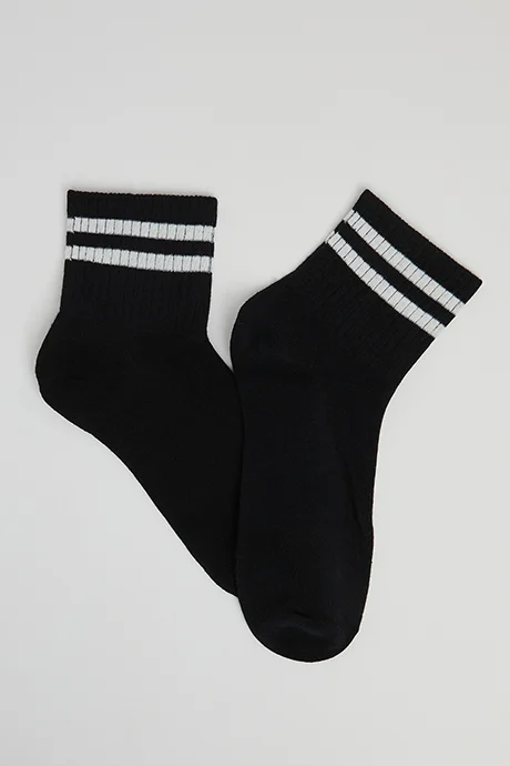 أر أند بي 3 Pack Striped Crew Socks