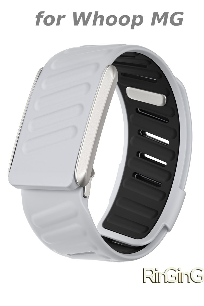 رِينْجِنْج متوافق مع Whoop Bandمعصم بديل من السيليكون  فائق النعومة مقاوم للماء والعرق ، Whoop Strap MGناعم الملمس وسيليكون مرن ، جودة ممتازة ، مريح - Image 1