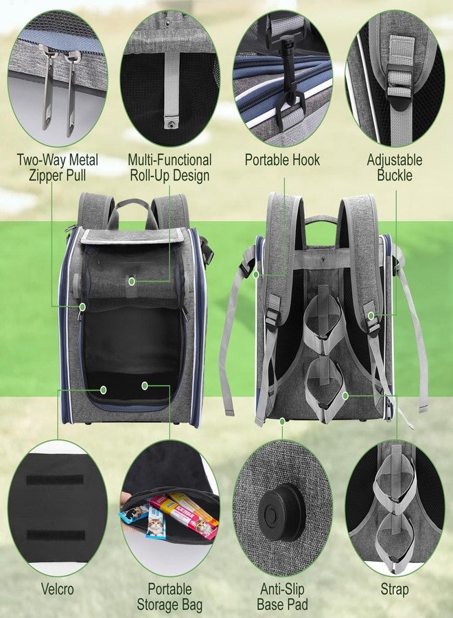 ZEMBSOYA Dog Bike Basket, Expandable Foldable Soft-Sided Dog Carrier, Bike Dog Carrier with Internal Storage Pocket, Dog Backpack Carrier Safe and Easy for Small Medium Cats and Dogs - Image 5
