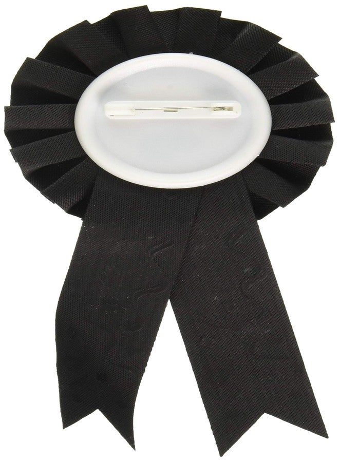 Amscan Groom to Be Award Ribbon - 5 1/2", Black, 1 Pc - Image 2
