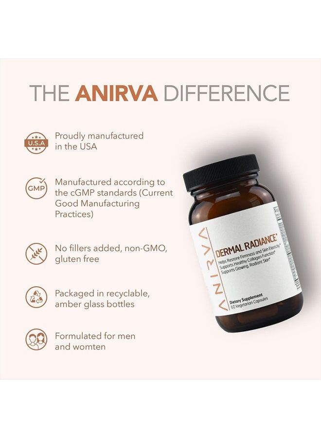ANIRVA Skin Supplement with Antioxidants, Health and Beauty Supplements with Multivitamins for Glowing Skin, Anti Aging Vitamins Dermal Radiance - Image 3