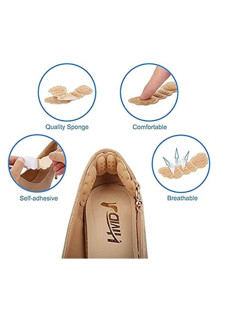 Excefore 6 Pairs Heel Cushion Pads Heel Shoe Grips Liner for Loose Shoes Too Big Inserts Grips Liners Heel Blister Foot Care Protectors for Women Men - Image 3