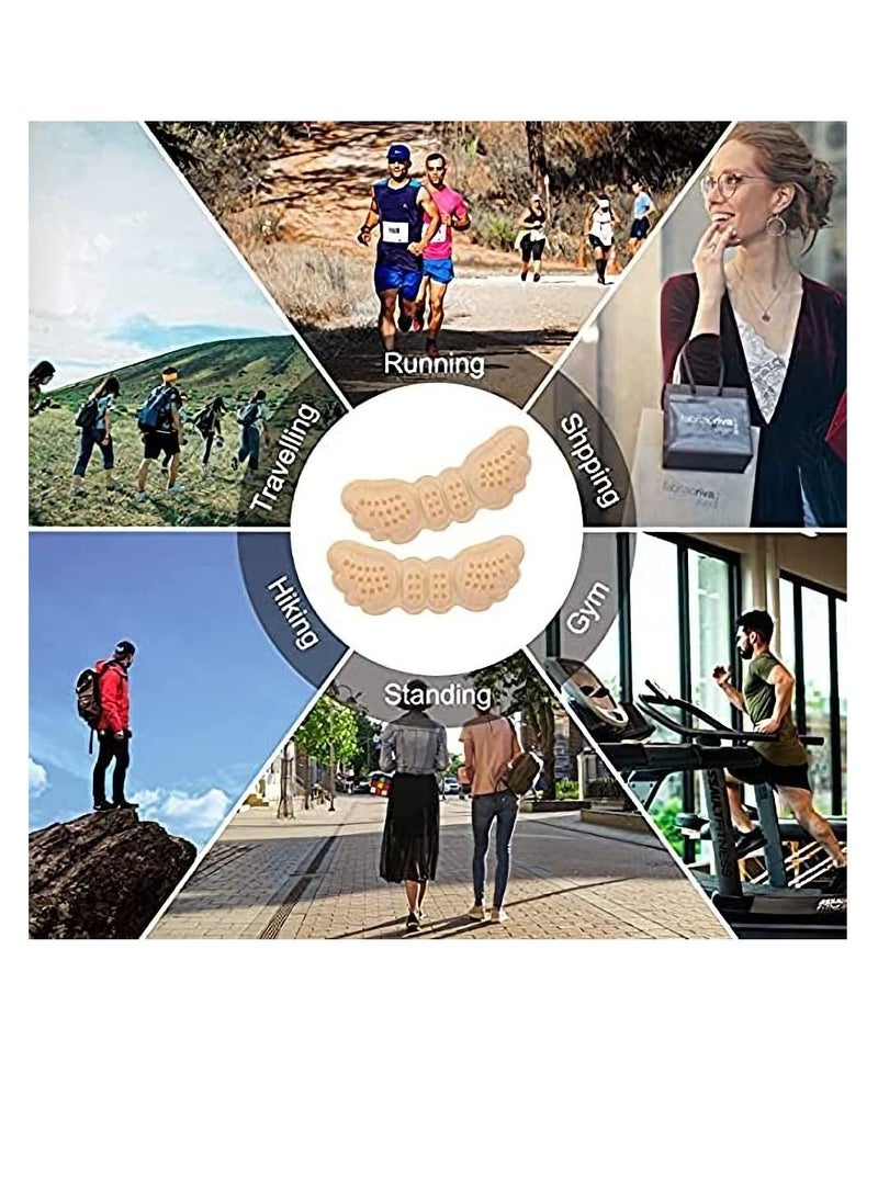 Excefore 6 Pairs Heel Cushion Pads Heel Shoe Grips Liner for Loose Shoes Too Big Inserts Grips Liners Heel Blister Foot Care Protectors for Women Men - Image 2