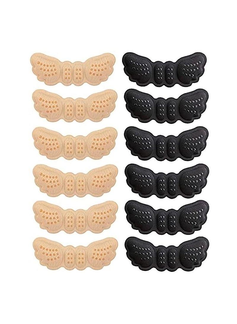 Excefore 6 Pairs Heel Cushion Pads Heel Shoe Grips Liner for Loose Shoes Too Big Inserts Grips Liners Heel Blister Foot Care Protectors for Women Men - Image 1