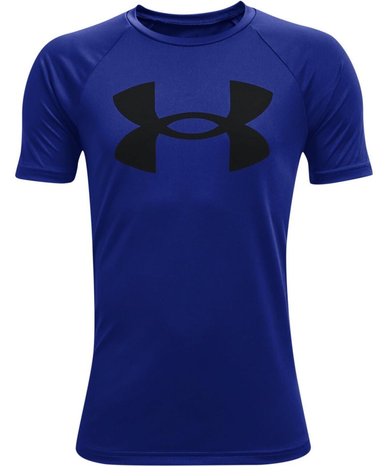 Under Armour Boys Tech Big Logo Short Sleeve T-Shirt , Royal Blue (400)/Black , Medium - Image 3