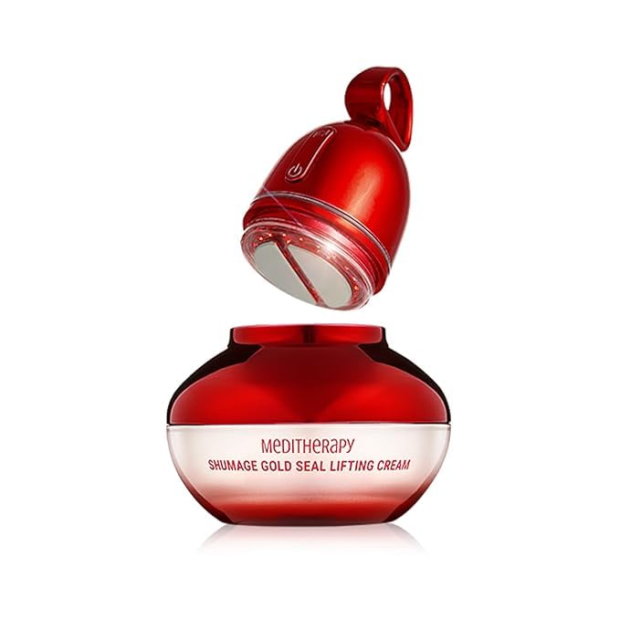 Shumage Gold Seal Lifting CreamDevice  Moisturizer Face Lift Cream Hydrating  Tightening for Sagging Skin  Korean Face Moisturizer  Microcurrent Facial Device for Radiant Glow Skin  169 Fl Oz