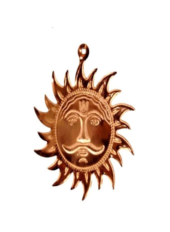 Soilmade Copper Vastu Sun Mask (Brown, 2.5 Inch) - Image 1