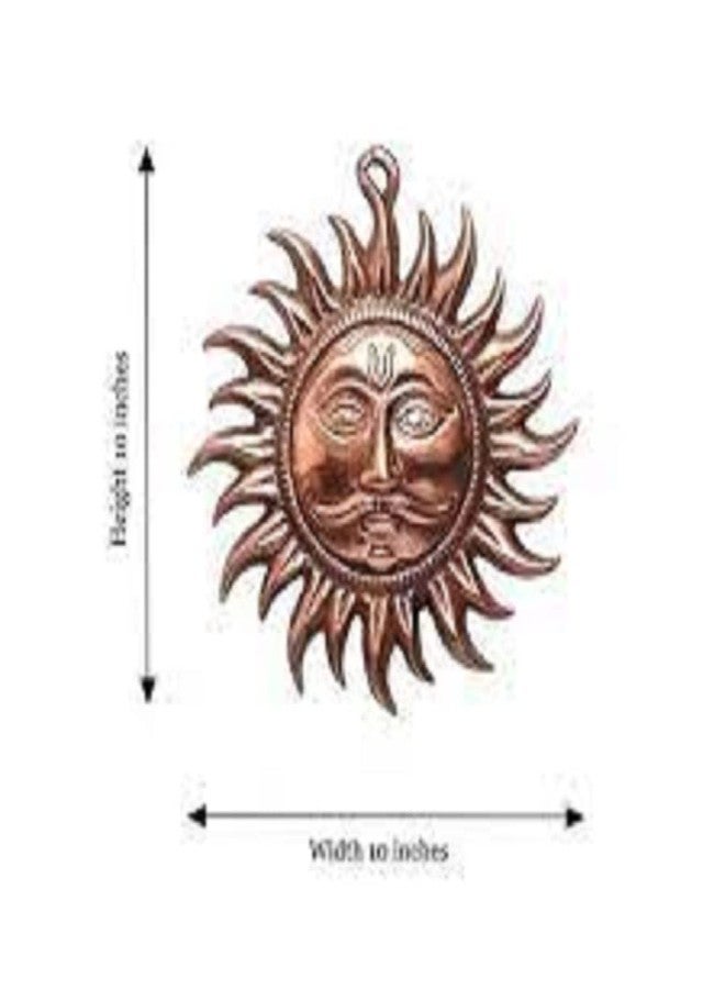 Soilmade Copper Vastu Sun Mask (Brown, 2.5 Inch) - Image 2