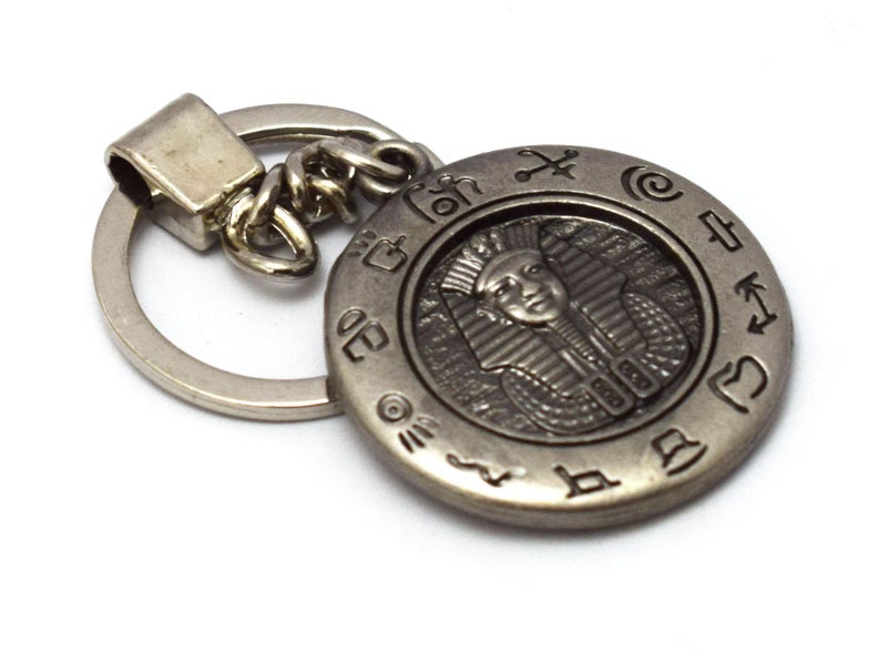 immatgar pharaonic Tutankhamun and horus Eye keychain Egyptian souvenirs gifts from egypt Authentic Pharaoh (Light Black) - Image 2