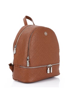 DejaVu Embossed Pattern One Main Compartment Backpack  - Image 2
