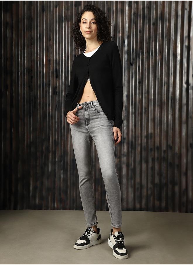 HIGH STAR Women Comfort Skinny Fit High-Rise Heavy Fade Stretchable Jeans  - Image 1