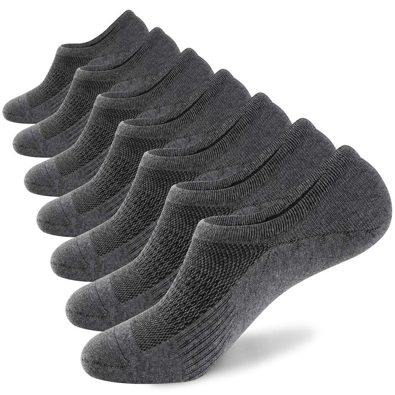 WANDER No Show Socks Mens 7/8 Pair Cotton Thin Non Slip Low Cut Men Invisible Sock 6-8/9-11/12-14 - Image 1