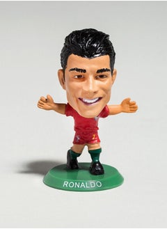 Cristiano Ronaldo Action Figure Mini Size Collectible Soccer Star Figurine, Perfect Gift for Football Fans, Desk Decoration, Durable & Detailed Soccer Player Model