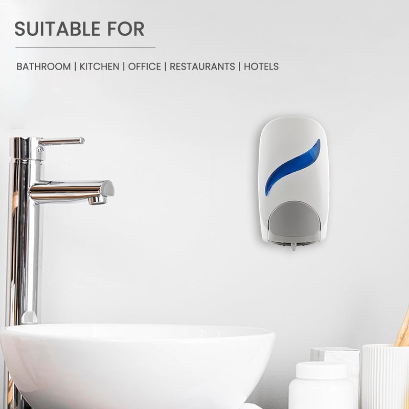 Origami Wall Mounted Manual Handwash/Foam Soap/Sanitiser Dispenser for Kitchen, Bathroom, Restaurant & Office (SL 1000, White) | Home & Commercial Use - Image 5