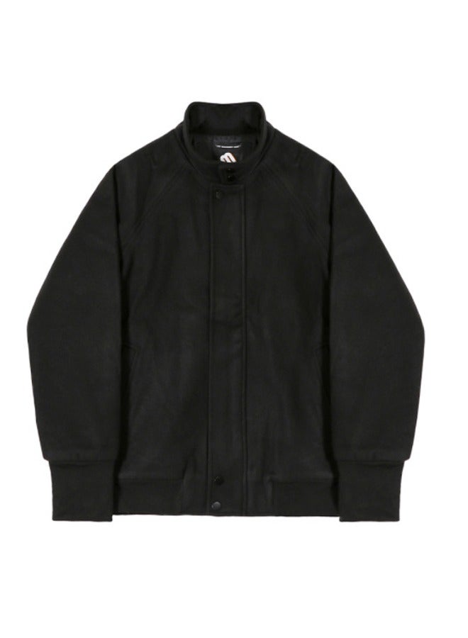 NIBEMINENT سترة صوفية بياقة واقفة للرجال في الخريف والشتاء النسخة الكورية من الاتجاه الفضفاض لملابس المعاطف الرجعية عالية الجودة - Image 2