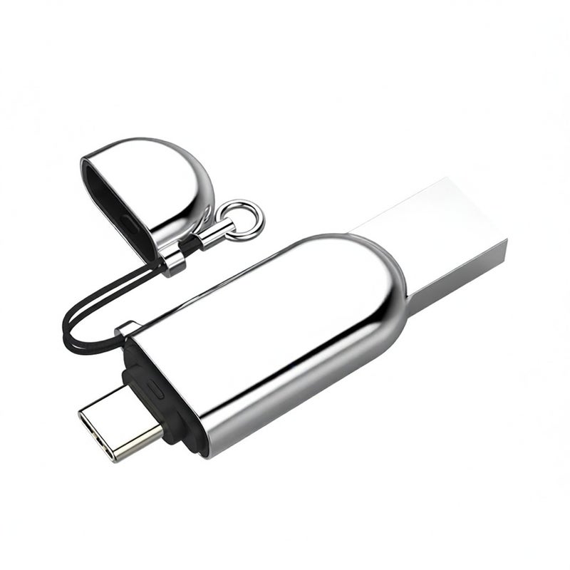 ذاكرة فلاش USB EAGET FU68 بسعة 64 جيجابايت من نوع Type-C USB3.0، محرك أقراص USB مزدوج المنفذ ومعدني بتشفير بصمة الإصبع لاستخدامه مع الهواتف الذكية والحواسيب الشخصية والأجهزة المحمولة - Image 1