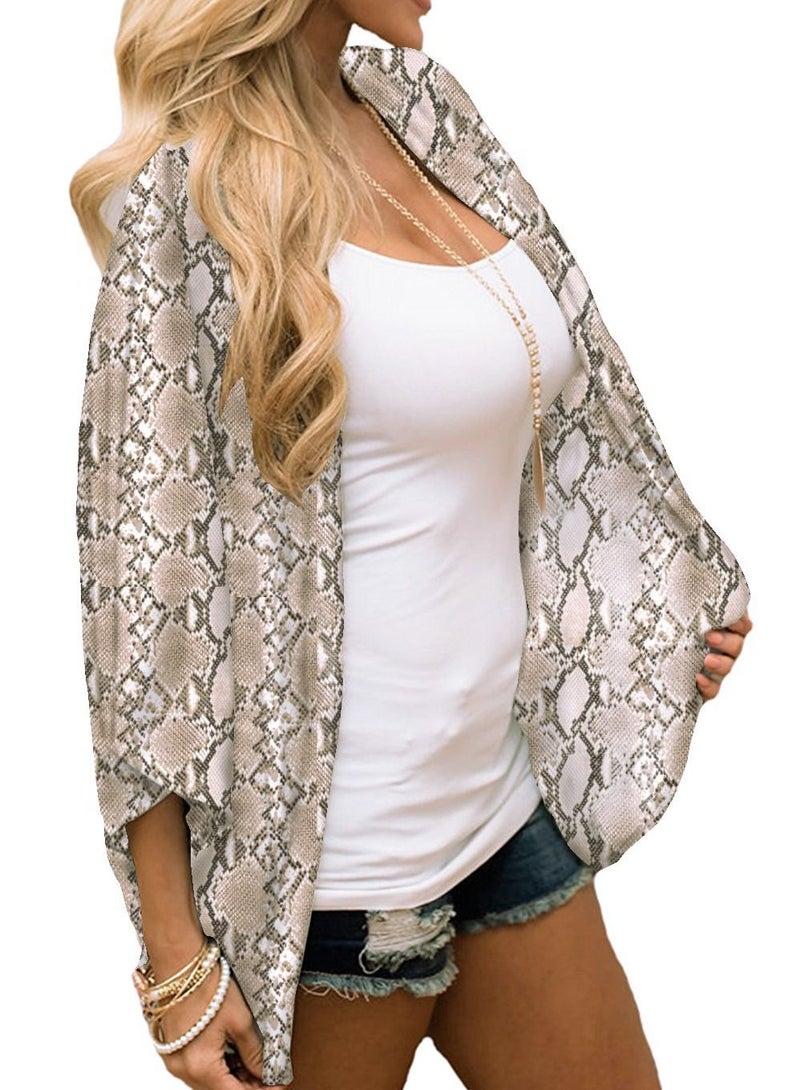 Floral Printed Loose Bikini Cover Up - Image 2