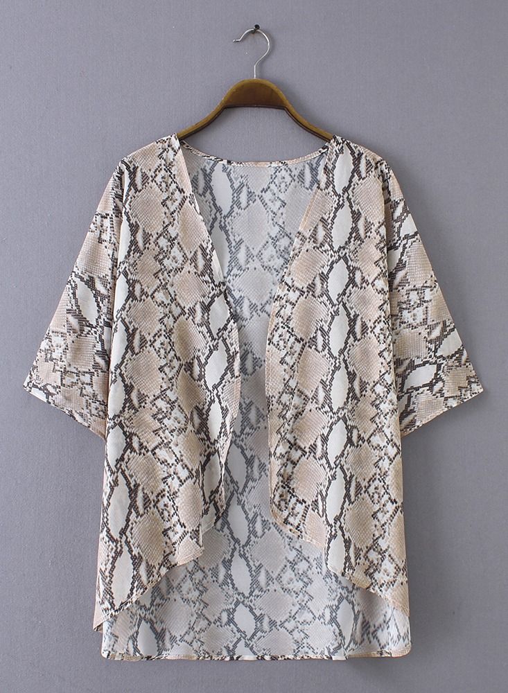 Floral Printed Loose Bikini Cover Up - Image 4