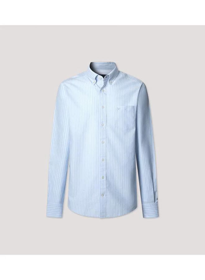 هاكيت قميص مقلم بقصة عادية