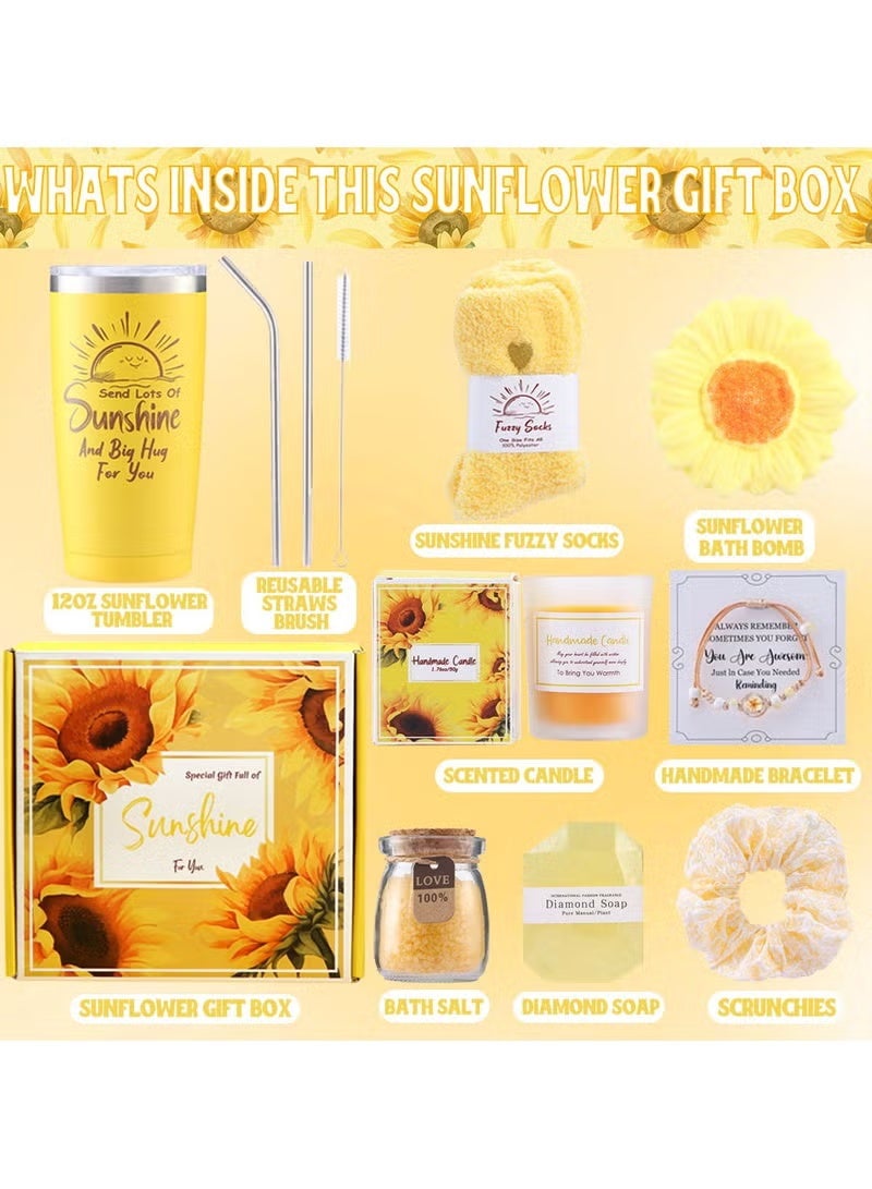 SKT Shiketro Gifts Basket for Women - Birthday Gifts for Women, Relaxing Spa Gift Basket Set, Unique Gift Ideas for Women, Gifts for Mom Sister Best Friend Wife, Coworker Teacher Nurse Gifts for Women - Image 2