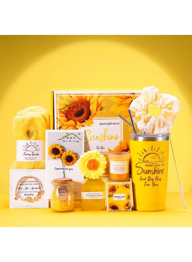 SKT Shiketro Gifts Basket for Women - Birthday Gifts for Women, Relaxing Spa Gift Basket Set, Unique Gift Ideas for Women, Gifts for Mom Sister Best Friend Wife, Coworker Teacher Nurse Gifts for Women - Image 1