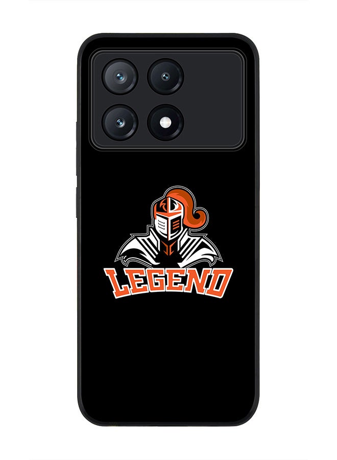 Stylizedd Rugged Black Edge Case for Xiaomi Poco X6 Pro, Slim fit Soft Case Flexible Rubber Edges Anti Drop TPU Gel Thin Cover -  Legend Knight - Image 1