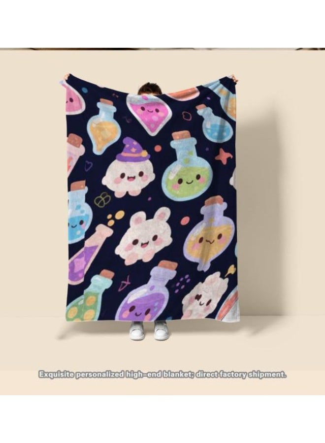 general Baby and children's cartoon flannel thin blanket (warm and comfortable, suitable for sleep, game use) 70cm*100cm - Image 1