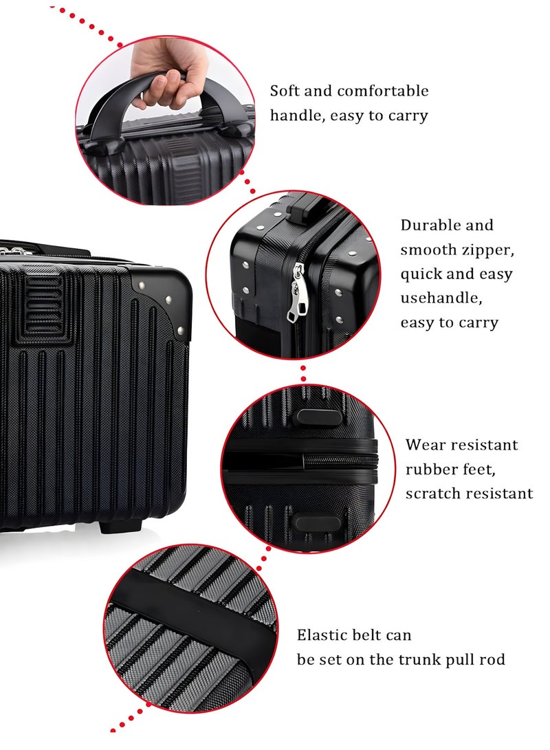 A Empty V60 Bag of Coffee Set, Detachable Inner Pearl Cotton for Multipurpose, Travel bag for Makeup Kit Storage (Only Bag) Black  - Image 2