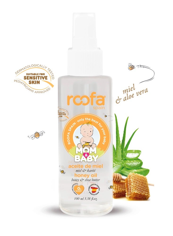 Roofa Spain Natural Honey Baby Oil 100ml  - Image 1