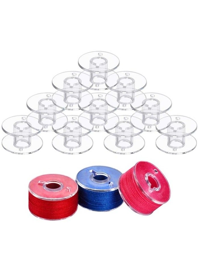 50 Pcs bobbins for Sewing Machine, Sewing Accessories, Plastic Bobbin with Case(2 Box） - Image 3