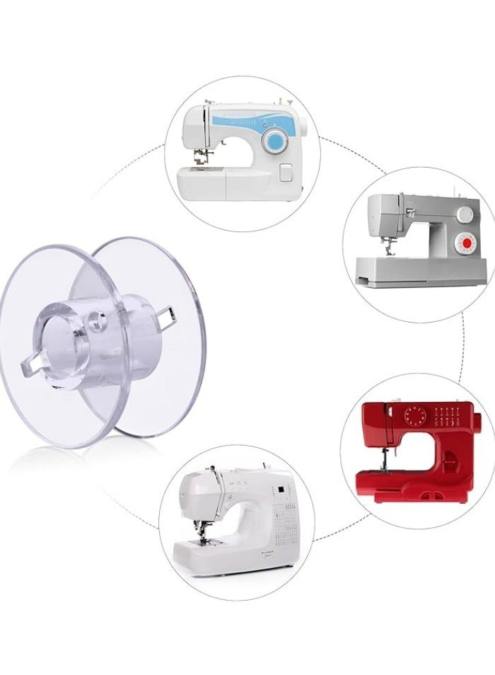 50 Pcs bobbins for Sewing Machine, Sewing Accessories, Plastic Bobbin with Case(2 Box） - Image 4