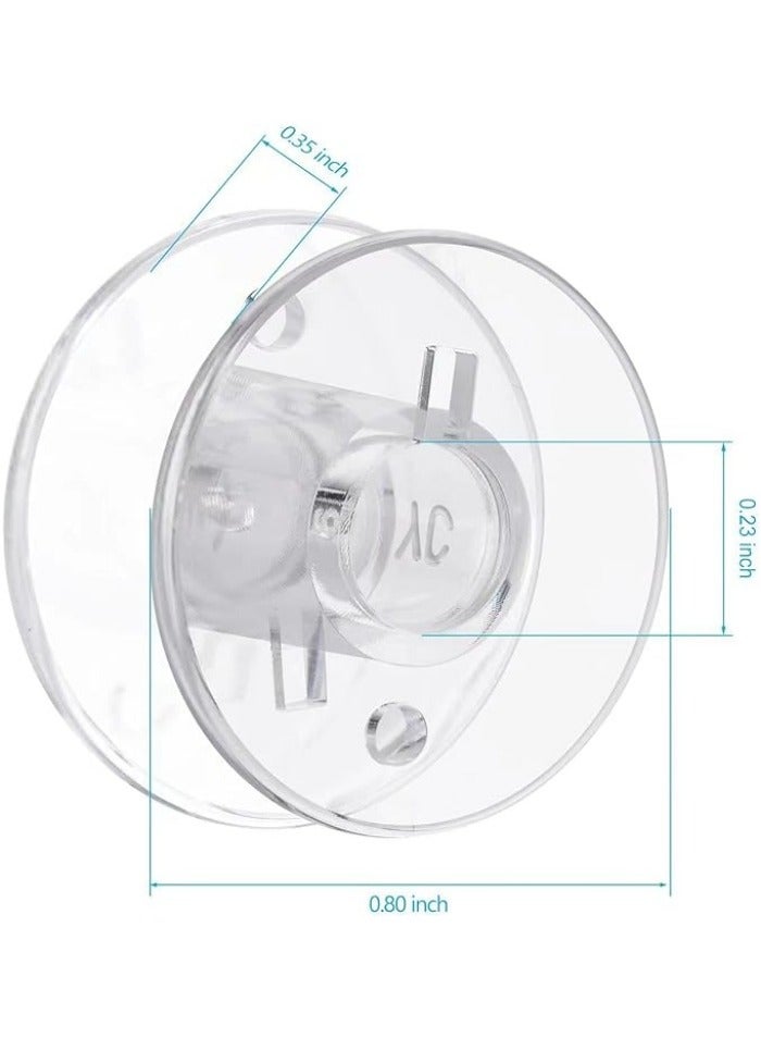 50 Pcs bobbins for Sewing Machine, Sewing Accessories, Plastic Bobbin with Case(2 Box） - Image 5